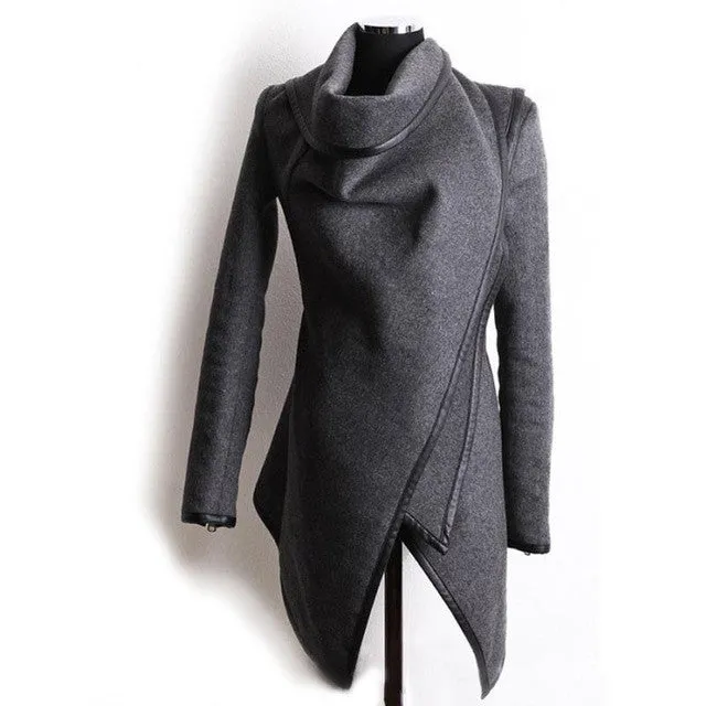 winter New Fashion women jackets woolen overcoat women casual Jacket Female woolen outwear plus size 70059 GS