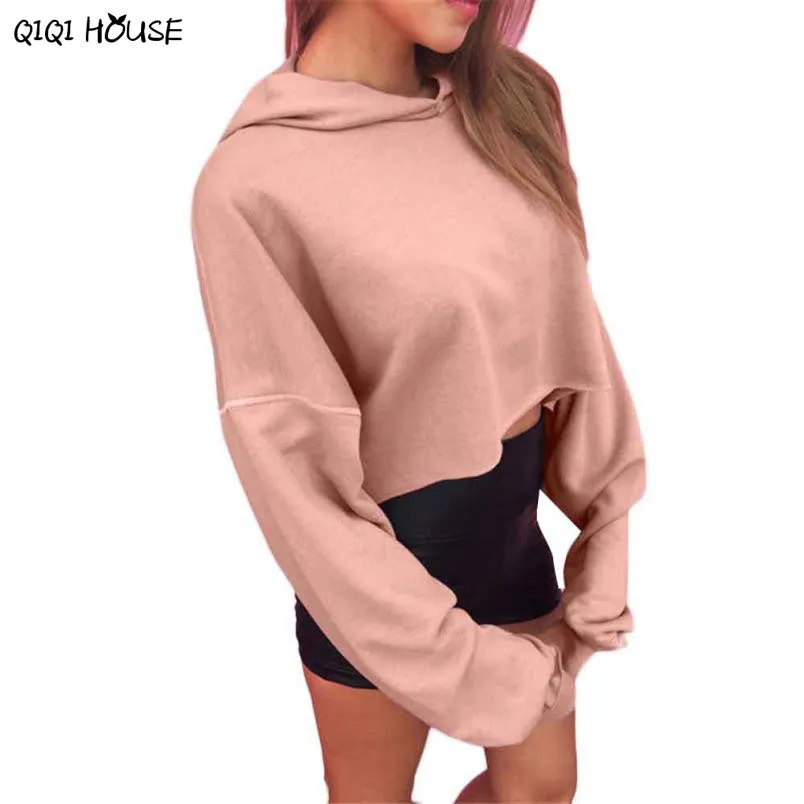 Women Hoodies Sweatshirts Pink Solid Long Sleeve Hoodie Pullovers Autumn Sweatshirt Outwear Tops Sudadera Mujer#C926 SM6