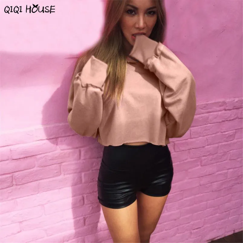 Women Hoodies Sweatshirts Pink Solid Long Sleeve Hoodie Pullovers Autumn Sweatshirt Outwear Tops Sudadera Mujer#C926 SM6