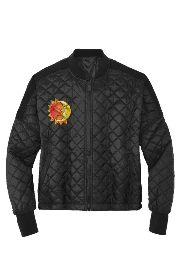 Womens  Quilted Jacket with embriidery